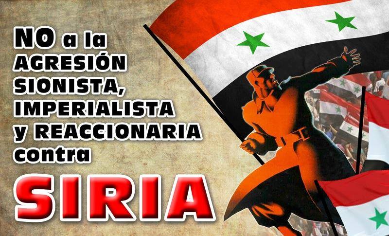 No a la Agresión Imperialista contra Siria