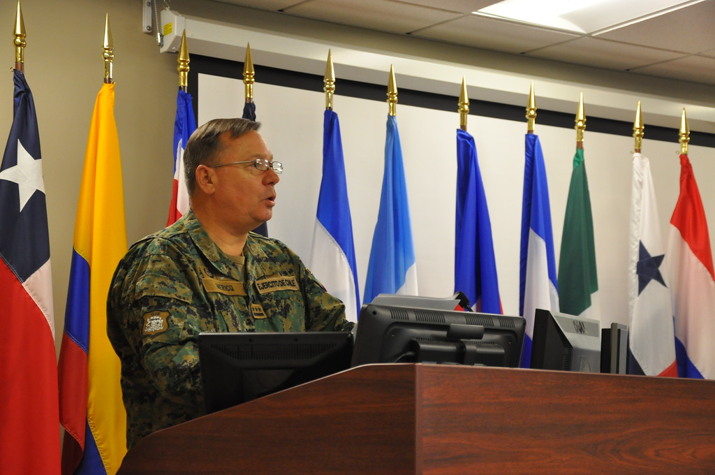 Patricio Mericq, fue orador invitado. Foto de WHINSEC.